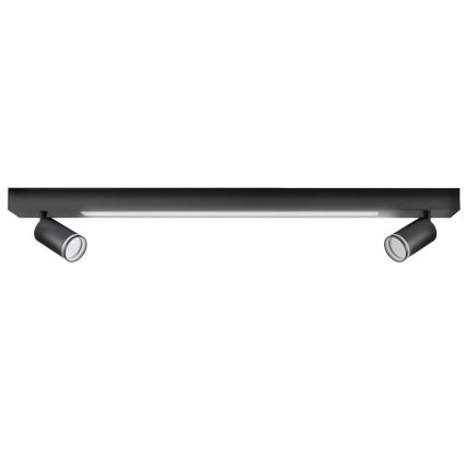 LED Stropna svetilka PARIZ LED/24W/230V + 2xGU10/10W črna