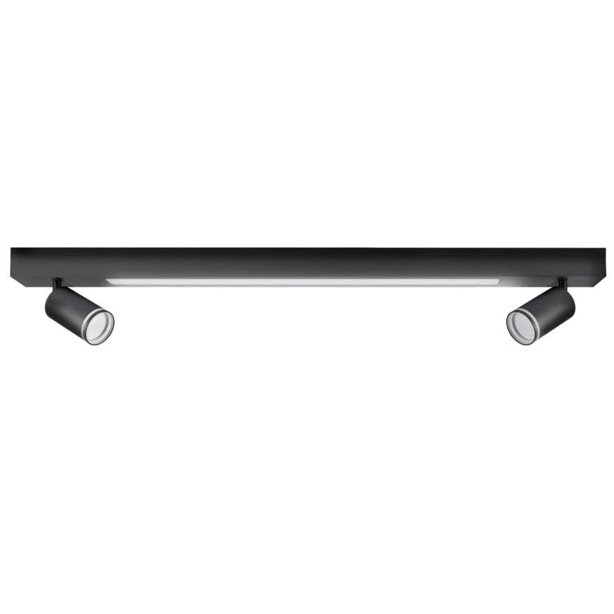 LED Stropna svetilka PARIZ LED/24W/230V + 2xGU10/10W črna