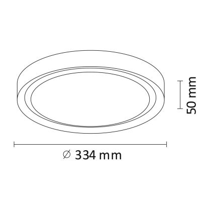 LED Stropna svetilka PERSE LED/15W/230V črna