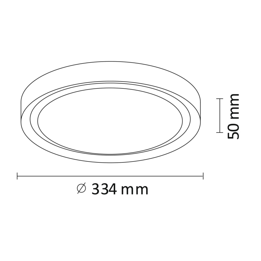 LED Stropna svetilka PERSE LED/15W/230V črna