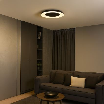 LED stropna svetilka PIATTINO LED/30W/230V 3000/4000/6000K Ø 40 cm črna