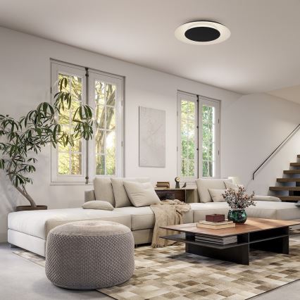 LED stropna svetilka PIATTINO LED/30W/230V 3000/4000/6000K Ø 40 cm črna