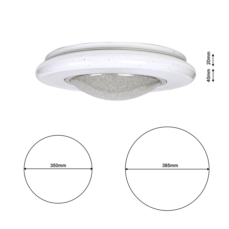 LED Stropna svetilka QUASAR LED/24W/230V