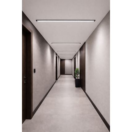 LED stropna svetilka REDOM LED/24W/230V 4000K 60 cm črna