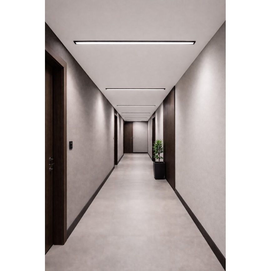 LED stropna svetilka REDOM LED/24W/230V 4000K 60 cm črna