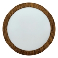 LED Stropna svetilka RING LED/12W/230V 4200K pr. 16 cm rjava