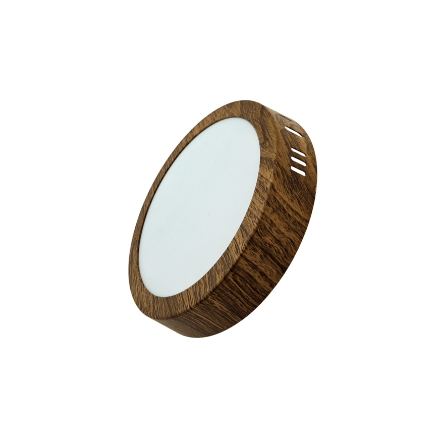 LED Stropna svetilka RING LED/12W/230V 4200K pr. 16 cm rjava