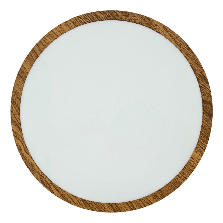 LED Stropna svetilka RING LED/24W/230V 4200K pr. 28,5 cm rjava