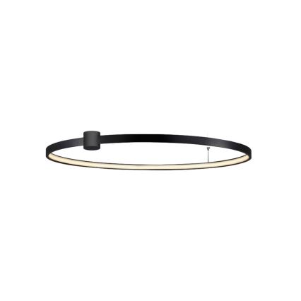LED stropna svetilka RING S LED/50W/230V 3000/4000/6000K premer 90 cm črna