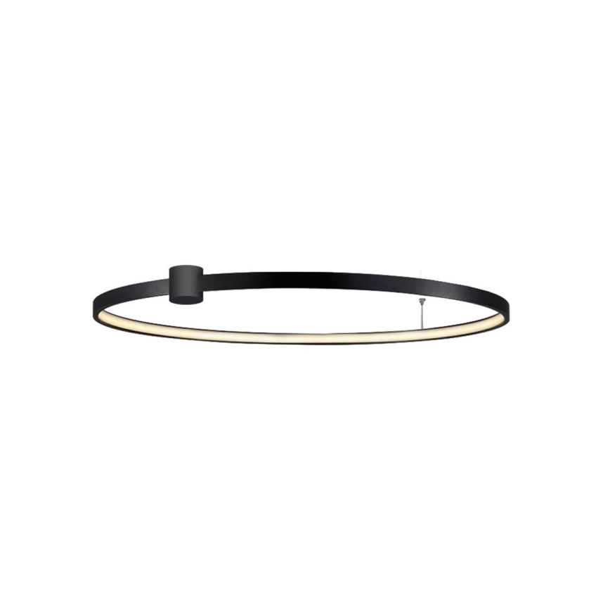 LED stropna svetilka RING S LED/50W/230V 3000/4000/6000K premer 90 cm črna