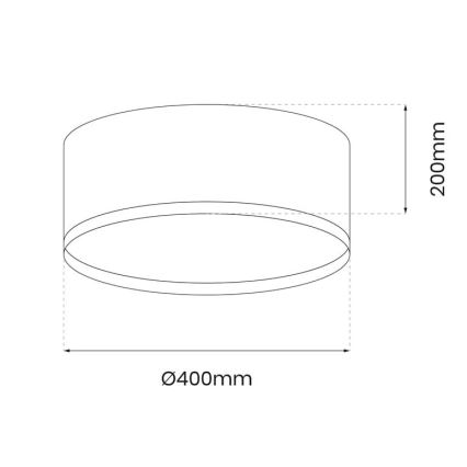 LED Stropna svetilka RONDO LED/18W/230V črna