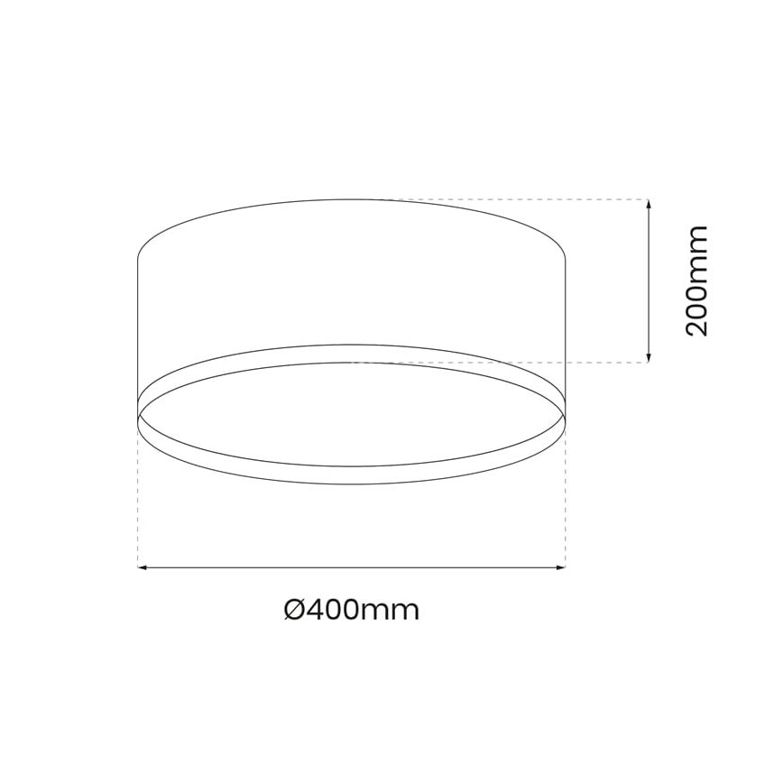 LED Stropna svetilka RONDO LED/18W/230V črna