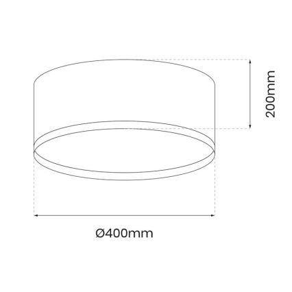 LED Stropna svetilka RONDO LED/18W/230V zelena