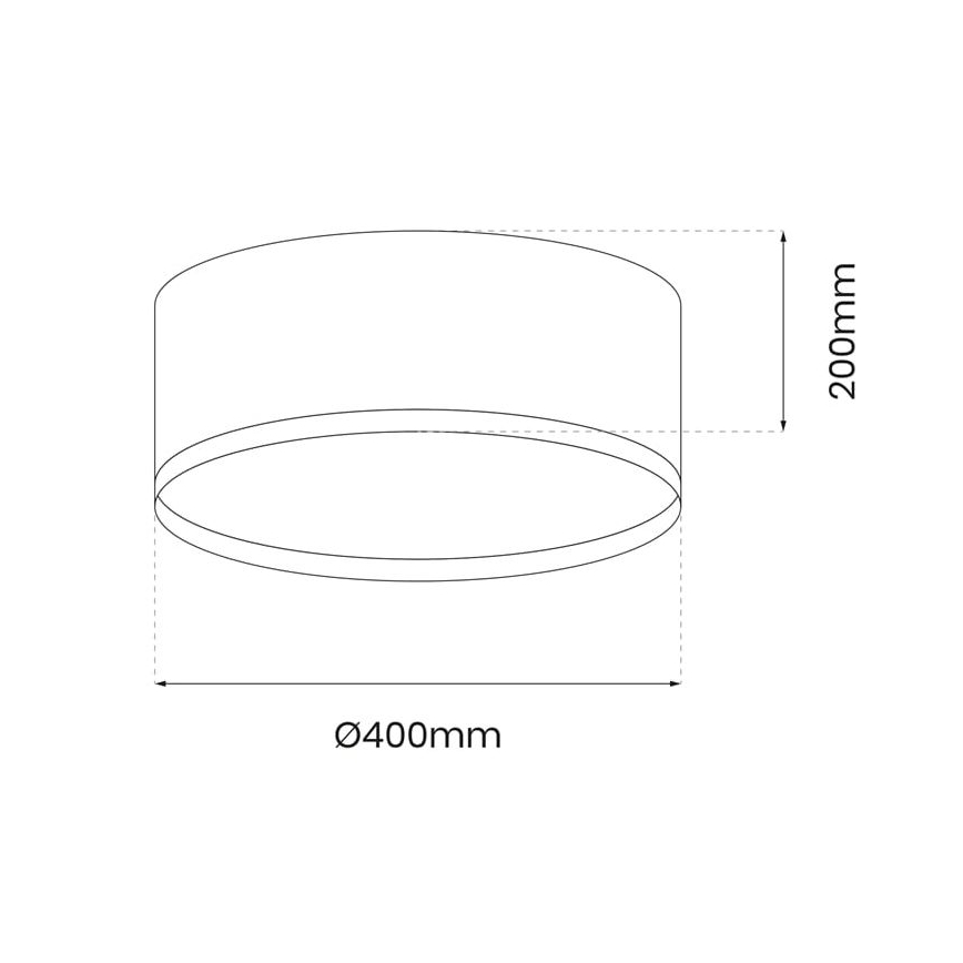 LED Stropna svetilka RONDO LED/18W/230V zelena