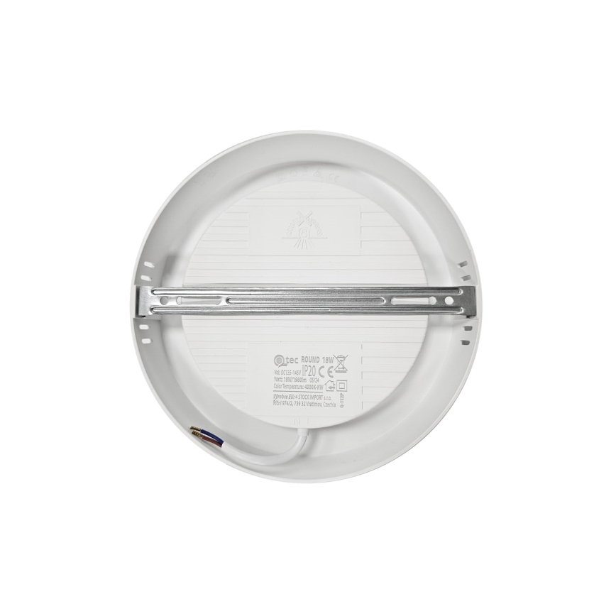 LED Stropna svetilka ROUND LED/18W/230V 4000K pr. 21,5 cm bela