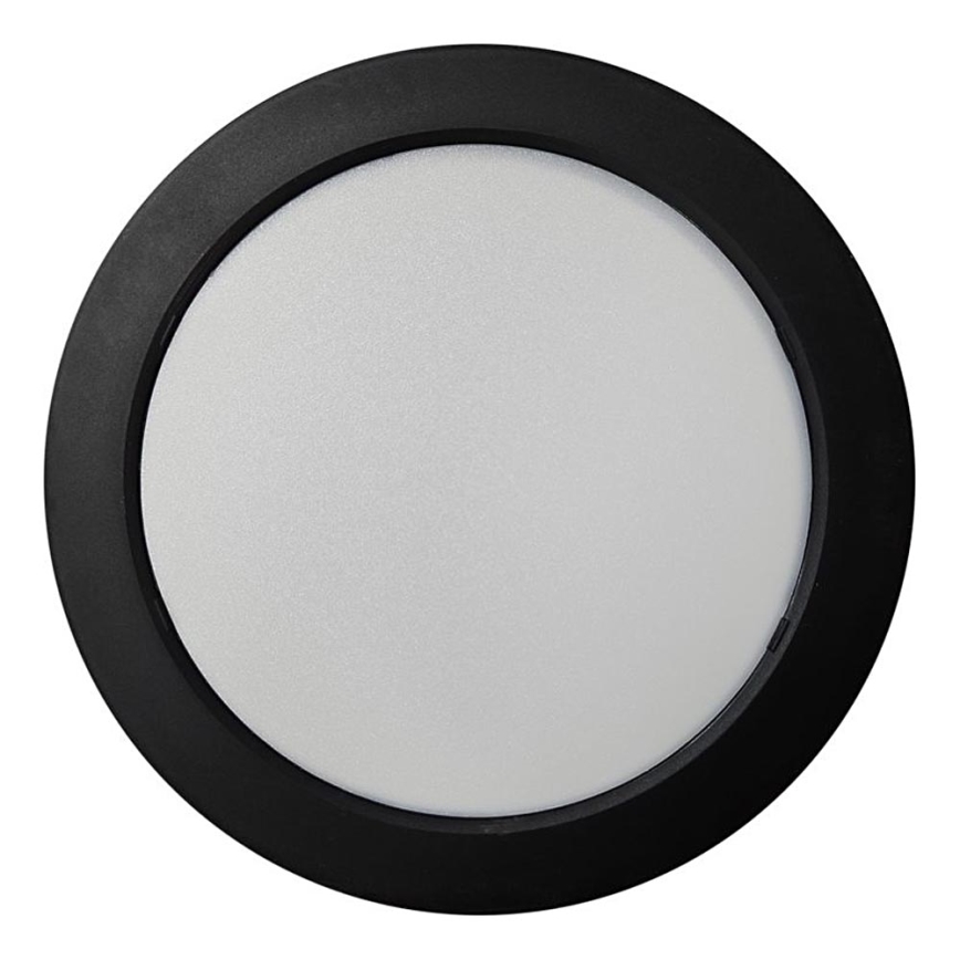 LED Stropna svetilka ROUND LED/18W/230V 4000K pr. 21,7 cm črna