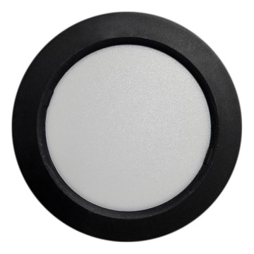 LED Stropna svetilka ROUND LED/6W/230V 4000K pr. 12,1 cm črna