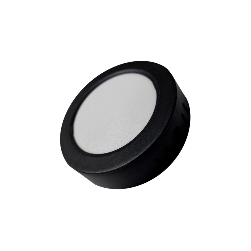 LED Stropna svetilka ROUND LED/6W/230V 4000K pr. 12,1 cm črna