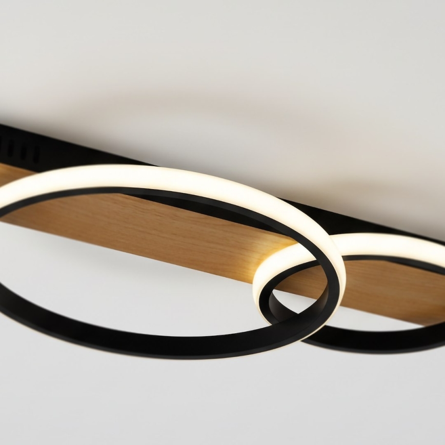 LED stropna svetilka ROWENA LED/14W/230V črna/rjava