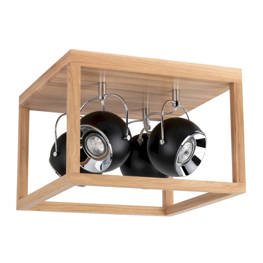 LED Stropna svetilka ROY 4xGU10/5W/230V mat hrast