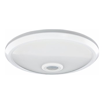 LED stropna svetilka s senzorjem gibanja in mraka LED/20 W/230 V, premer 29 cm, bela