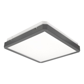 LED stropna svetilka s senzorjem gibanja in senzorjem somraka RAVA LED/38W/230V 4000K 41x41 cm antracit