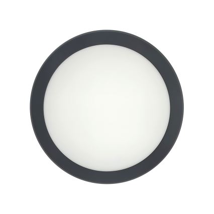 LED kopalniška stropna svetilka s senzorjem gibanja LED/20W/230V 3000/4000/6500K premer 23 cm IP54 antracitna