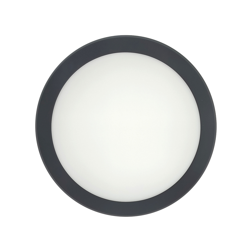 LED kopalniška stropna svetilka s senzorjem gibanja LED/20W/230V 3000/4000/6500K premer 23 cm IP54 antracitna