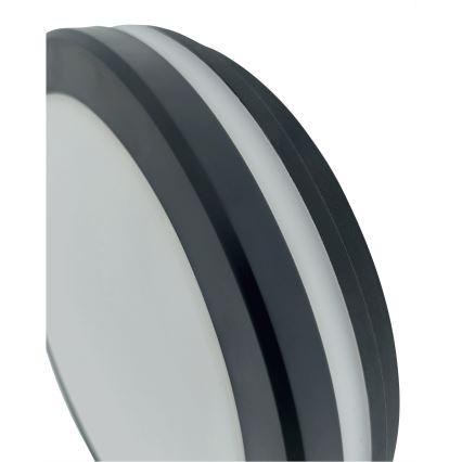 LED kopalniška stropna svetilka s senzorjem gibanja LED/20W/230V 3000/4000/6500K premer 23 cm IP54 antracitna