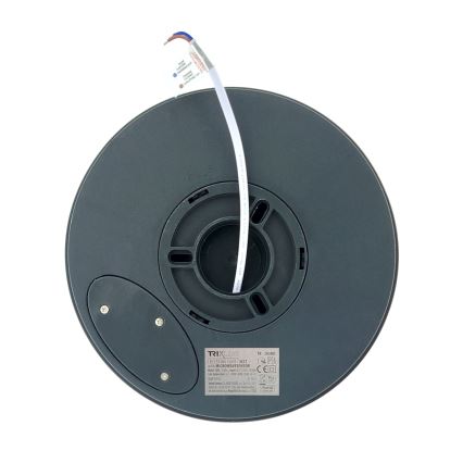 LED kopalniška stropna svetilka s senzorjem gibanja LED/20W/230V 3000/4000/6500K premer 23 cm IP54 antracitna