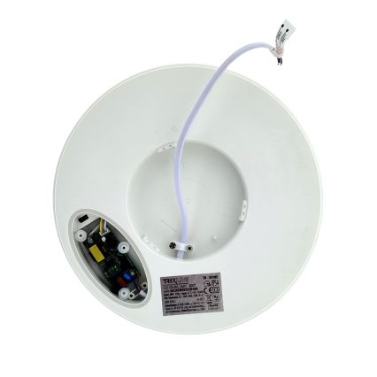LED kopalniška stropna svetilka s senzorjem gibanja, 20 W, 230 V, 3000/4000/6500 K, premer 23 cm, IP54, bela