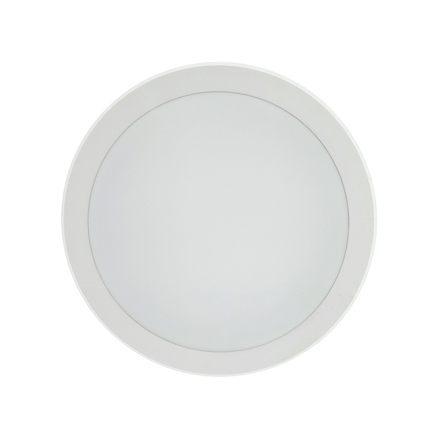 LED kopalniška stropna svetilka s senzorjem gibanja, 20 W, 230 V, 3000/4000/6500 K, premer 23 cm, IP54, bela