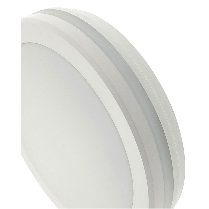 LED stropna svetilka s senzorjem gibanja LED/20W/230V 3000/4000/6500K premer 230 cm IP54 siva