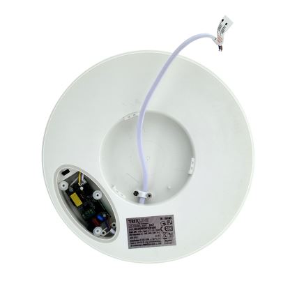 LED stropna svetilka s senzorjem gibanja LED/20W/230V 3000/4000/6500K premer 230 cm IP54 siva