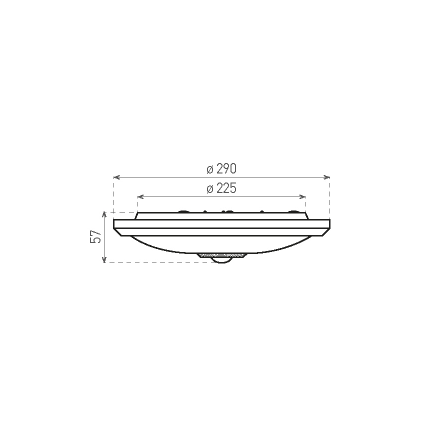 LED Stropna svetilka s senzorjem in zasilni modul MANA LED/16W/230V1500 mAh 4000K