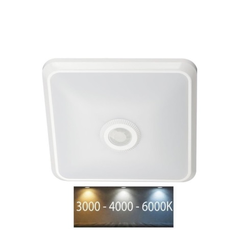 LED Stropna svetilka s senzorjem LED/12W/230V 3000/4000/6000K bela