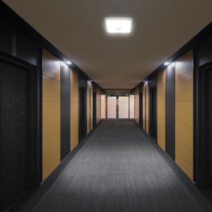 LED Stropna svetilka s senzorjem SAMSUNG CHIP LED/12W/230V 3000/4000/6000K bela