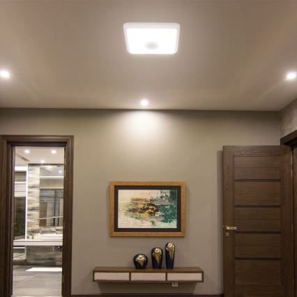 LED Stropna svetilka s senzorjem SAMSUNG CHIP LED/12W/230V 3000/4000/6000K bela