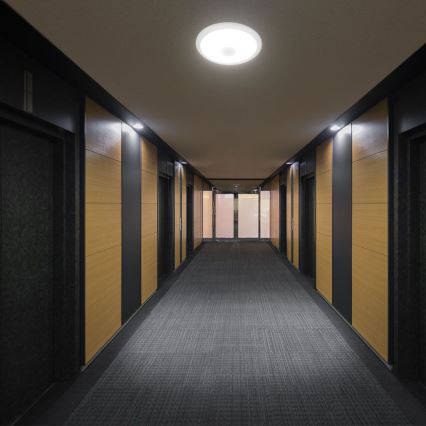 LED Stropna svetilka s senzorjem SAMSUNG CHIP LED/12W/230V 3000/4000/6000K pr. 29 cm bela