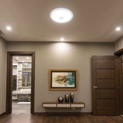 LED Stropna svetilka s senzorjem SAMSUNG CHIP LED/12W/230V 3000/4000/6000K pr. 29 cm bela