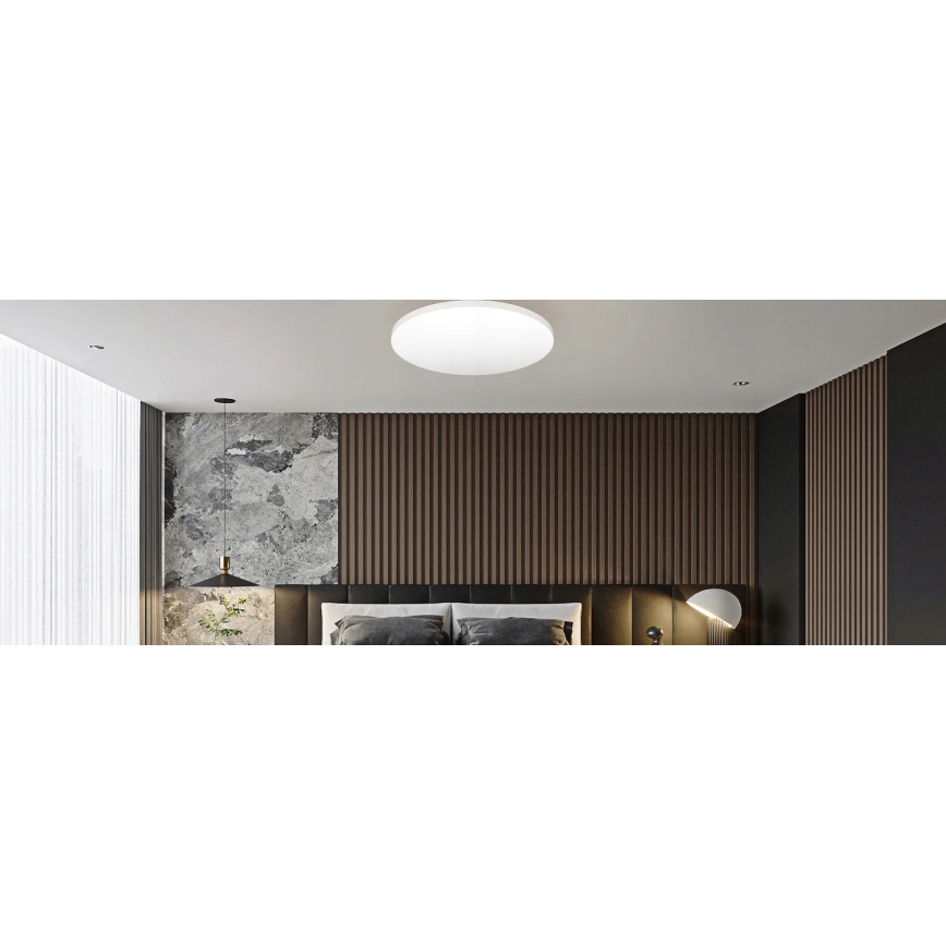 LED Stropna svetilka z motion in dusk senzor LED/24W/230V 4000K pr. 32,5 cm bela