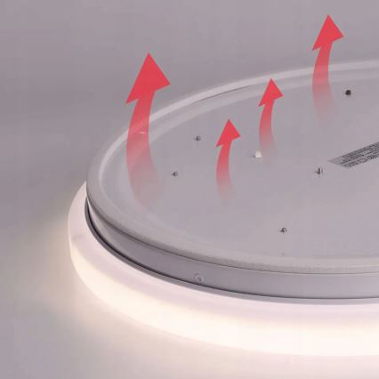 LED Stropna svetilka z motion in dusk senzor LED/24W/230V 4000K pr. 32,5 cm bela