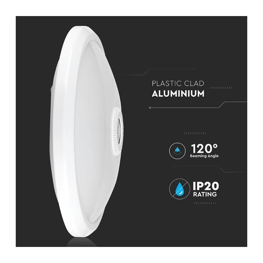 LED Stropna svetilka s senzorjem SAMSUNG CHIP LED/12W/230V 4000K
