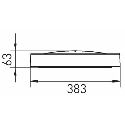 LED Stropna svetilka SAMER LED/24W/230V 4000K