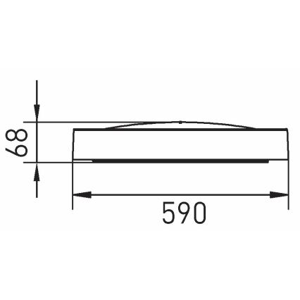 LED Stropna svetilka SAMER LED/40W/230V 4000K