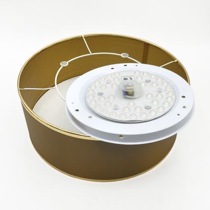 LED stropna svetilka SIRJA, 20 W, 230 V, 4000 K, premer 35 cm, rjava/zlata