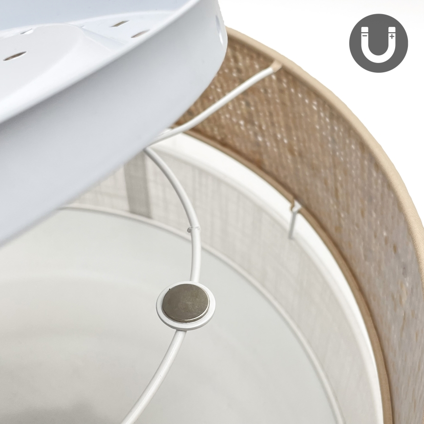 LED stropna svetilka SIRJA BOHO LED/20W/230V 4000K premer 35 cm bežna/bela