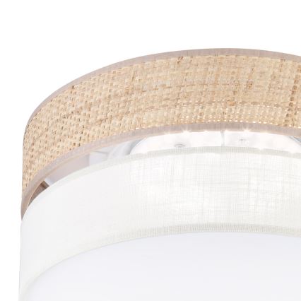 LED stropna svetilka SIRJA BOHO LED/20W/230V 4000K premer 35 cm bežna/kremna