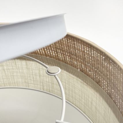 LED stropna svetilka SIRJA BOHO, 20 W, 230 V, 4000 K, premer 35 cm, bežna/kremna