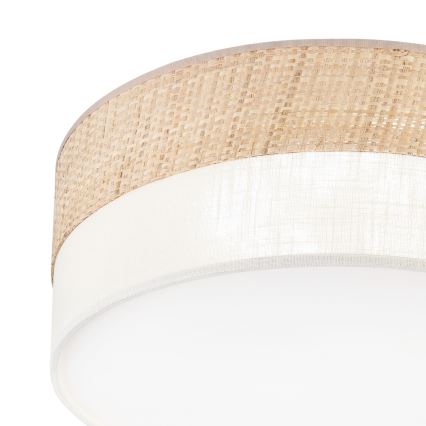 LED stropna svetilka SIRJA BOHO, 20 W, 230 V, 4000 K, premer 35 cm, bežna/kremna
